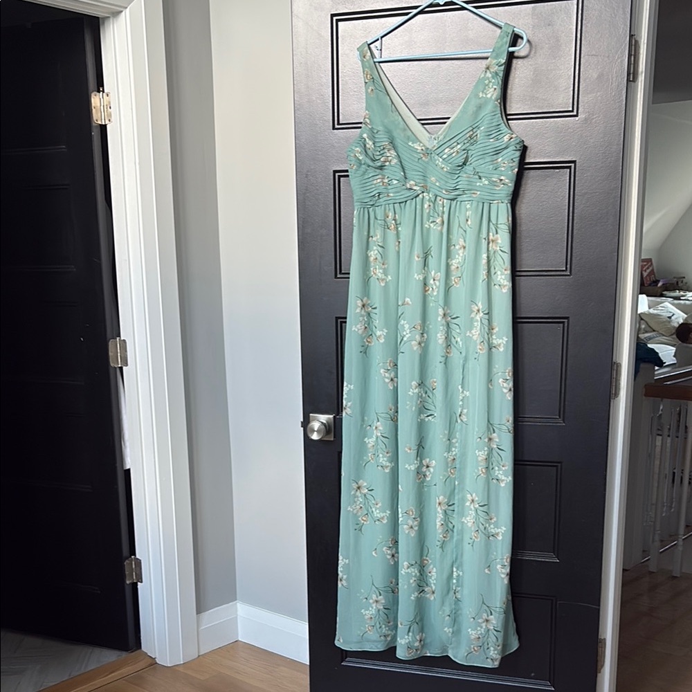 Birdy Grey Floral Maxi Dress Sage Le Fleur